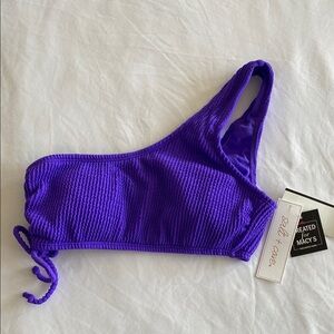 Salt and cove Juniors' One-Shoulder Side-Cinch Bikini Top